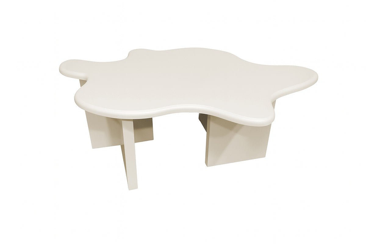 Salontafel Calmera - in Beige met unieke vorm