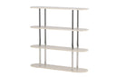 Regal Marano – Wit met chromen strepen in modern design