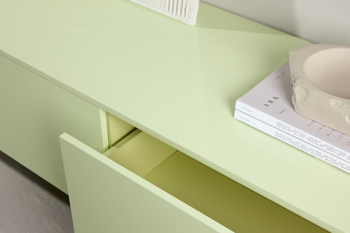 TV-Lowboard Marivo – Glanzend design in fris Groen