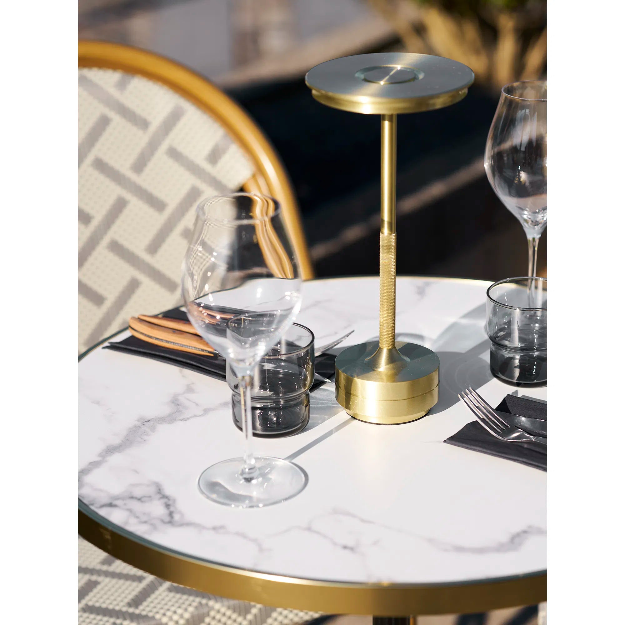 Tafellamp „Ardena“ – elegantie in goud, zilver & zwart