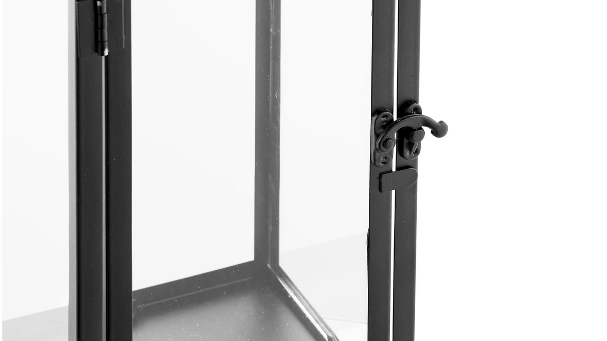 2-delige lantaarnset Felli - met zwart metalen frame