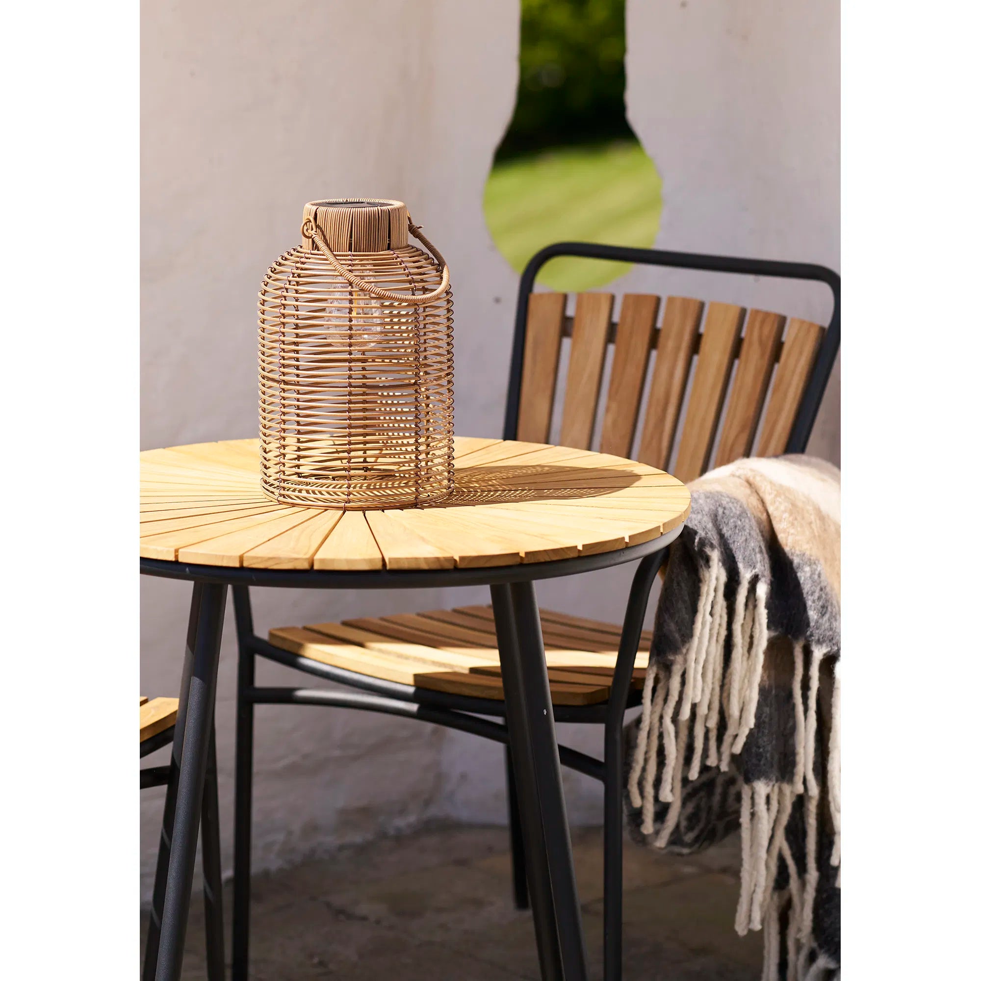 Solar-tafellamp „Brentford“ – Natuurlijke charme