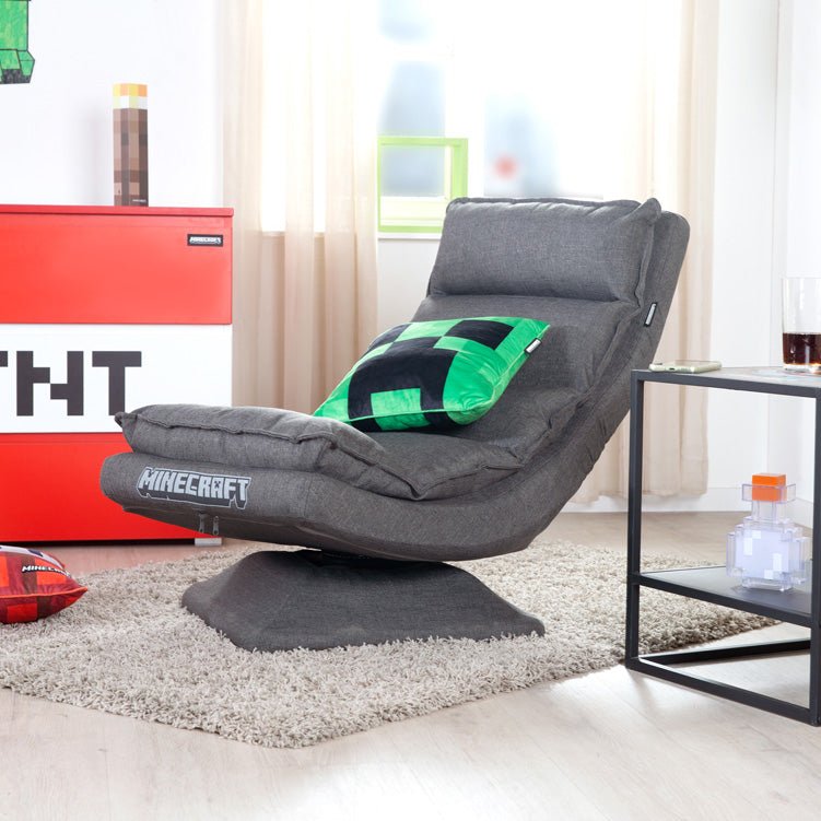 Minecraft Gaming-fauteuil „BlockMaster“ – draaibaar & verstelbaar met XL-vulling