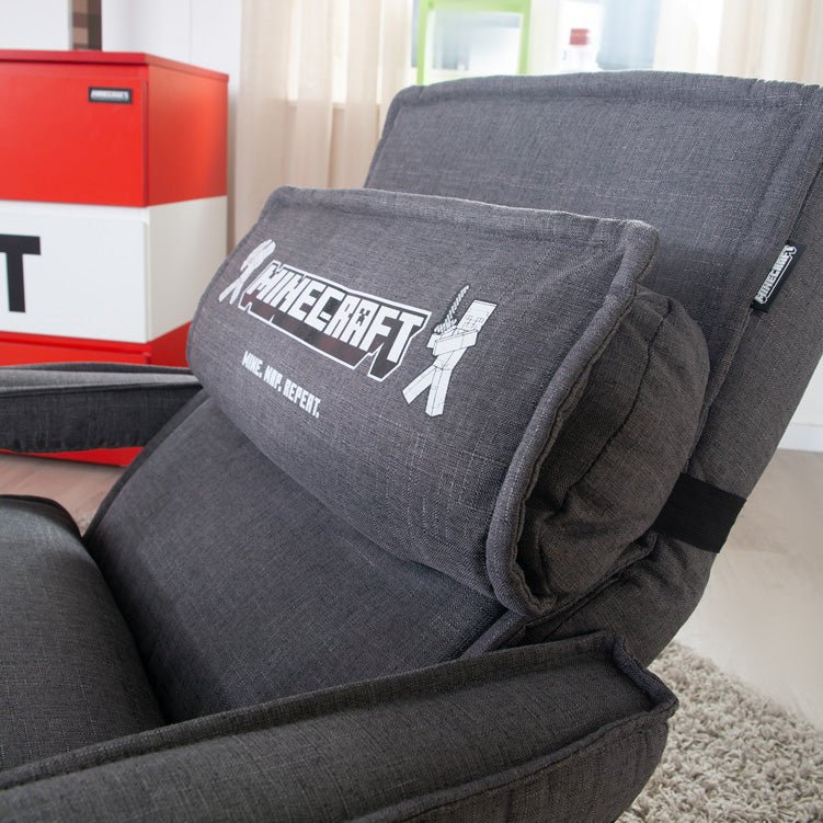 Minecraft Gaming-fauteuil „CraftStation“ – verstelbaar met voetensteun, armleuningen & toetsenbordlade
