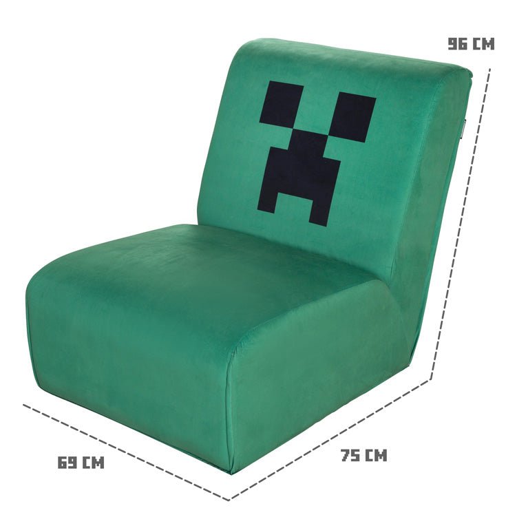 Minecraft draaistoel „Creeper“ – met 360° draaifunctie & bekleding