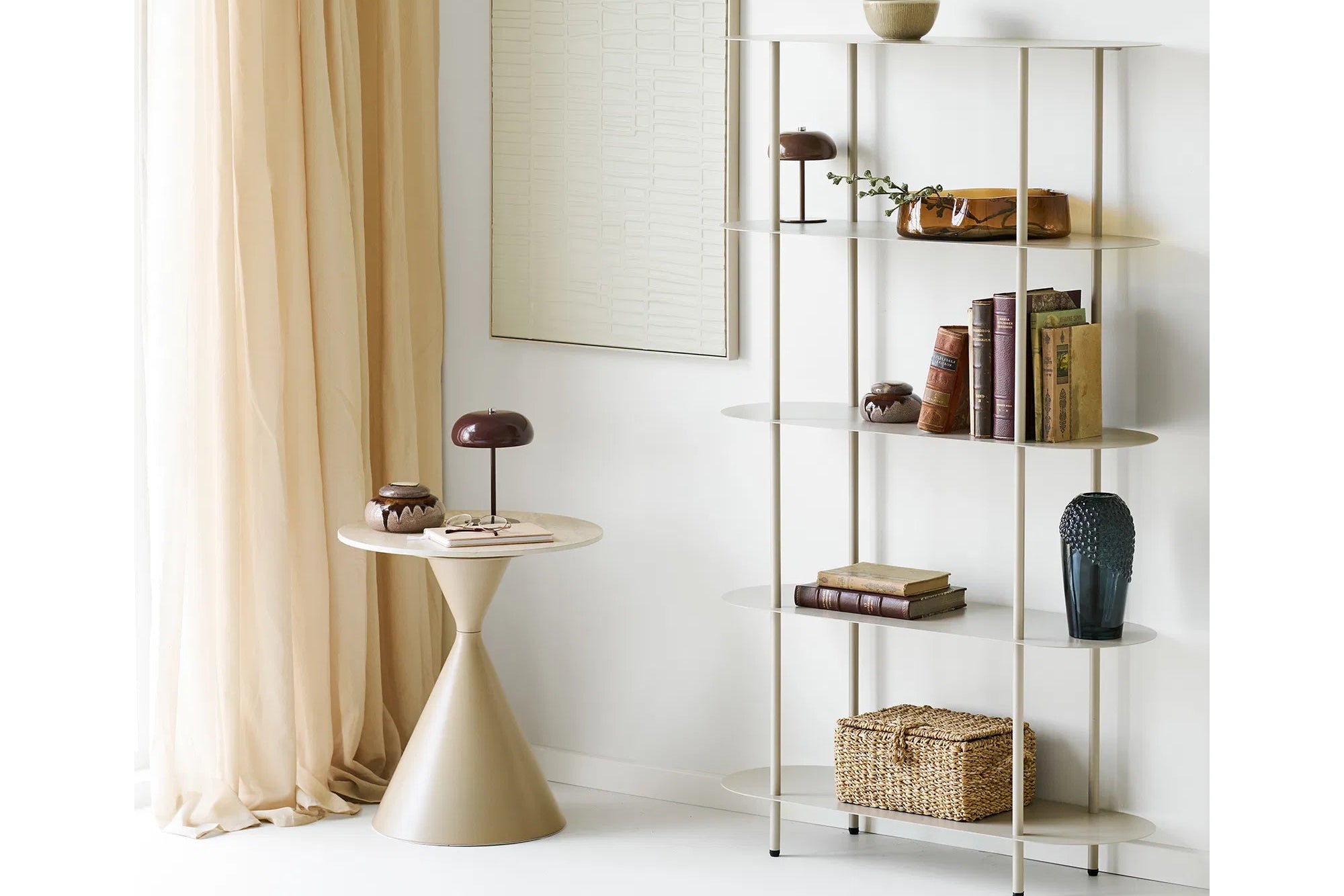 Tafellamp Elviora - Designlamp van metaal met LED