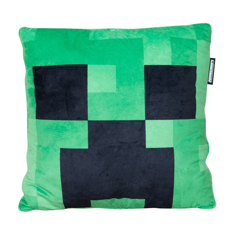 Minecraft decoratiekussen „Creeper Plush“ – met vulling & fluweeluitstraling