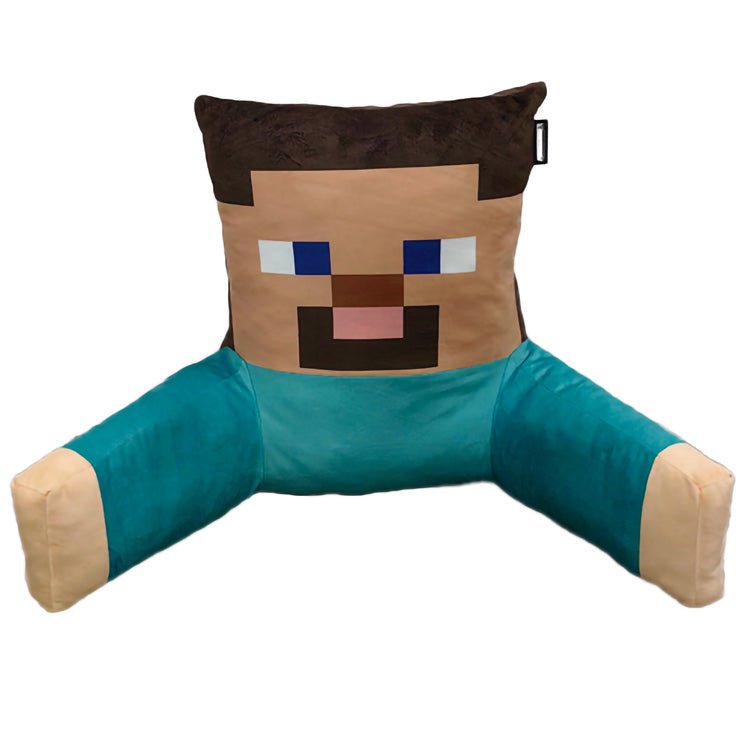 Minecraft lees kussen „Steve“ – relaxkussen met rug- en armsteun