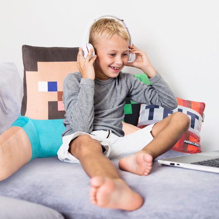 Minecraft lees kussen „Steve“ – relaxkussen met rug- en armsteun