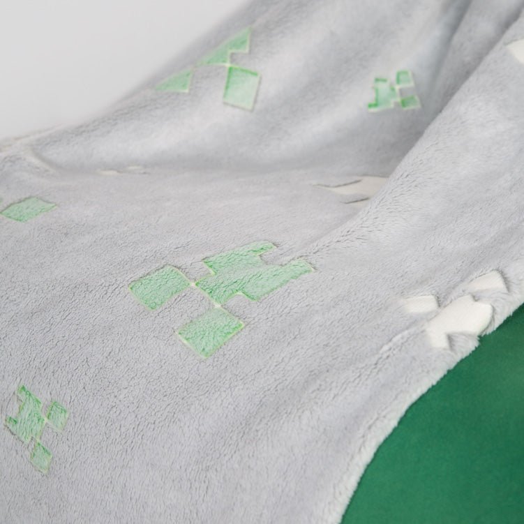 Minecraft knuffeldeken „Glow“ – met glow-in-the-dark effect & zachte fleece
