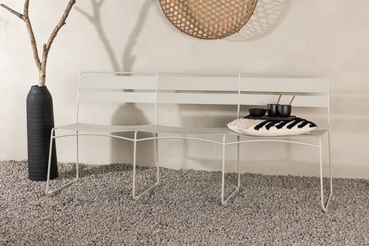 Tuinbank Linda - Van beige staal