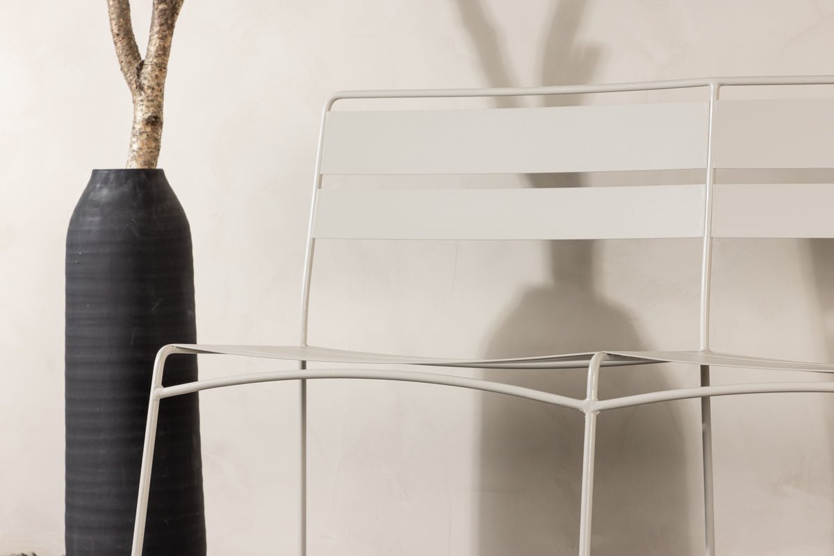 Tuinbank Linda - Van beige staal