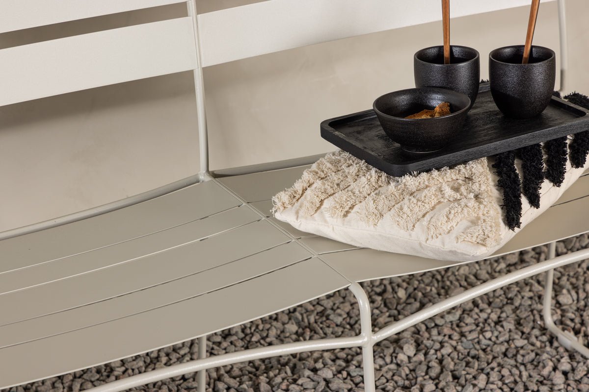 Tuinbank Linda - Van beige staal