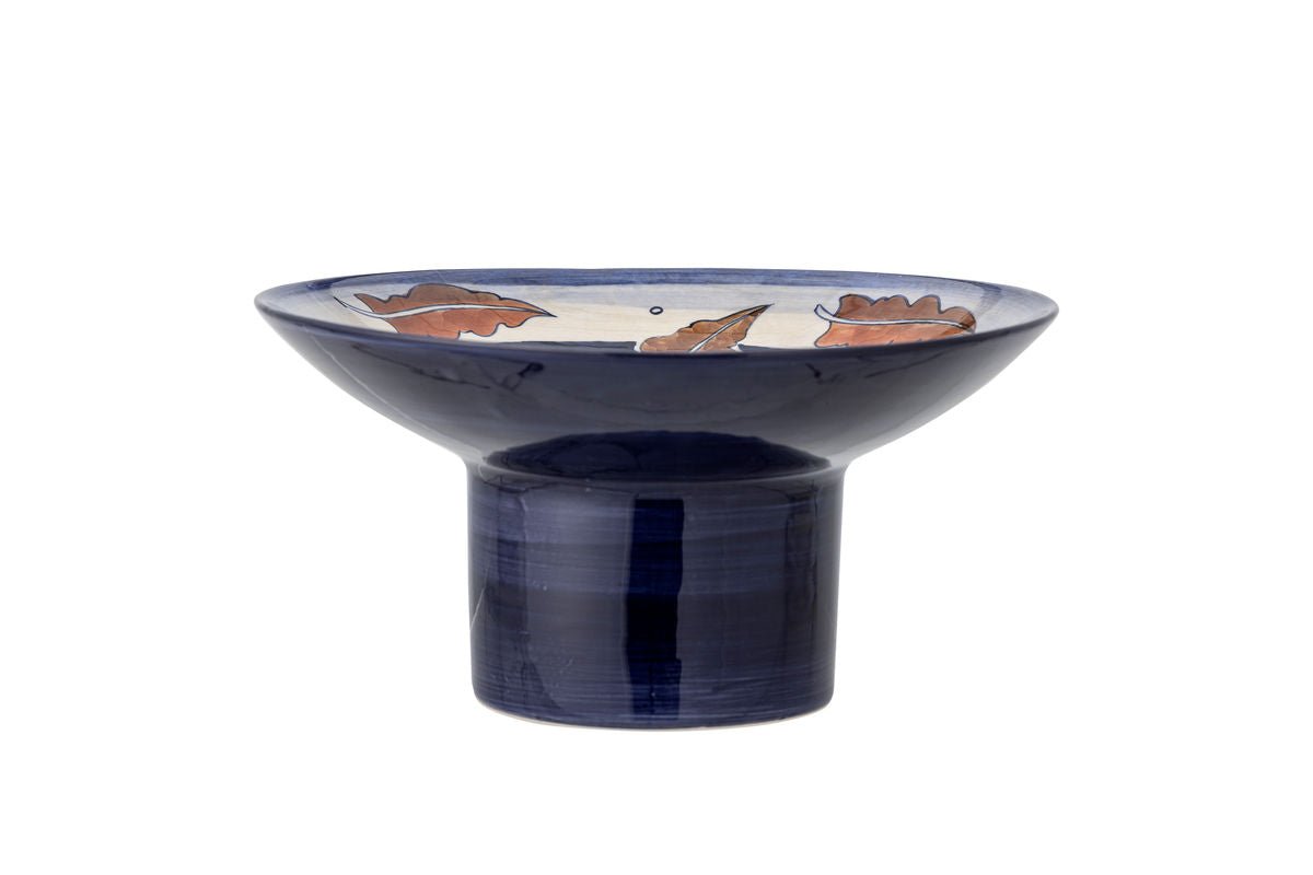 Voetenschaal Selma – decoratief aardewerk met natuurmotief