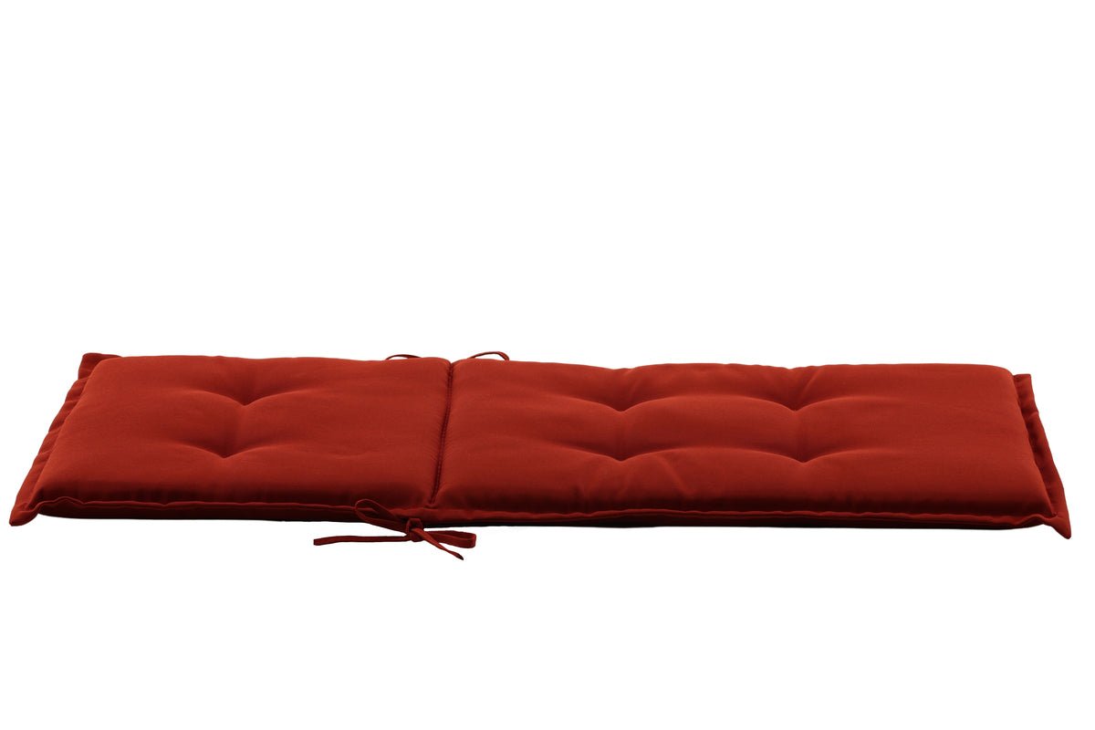 6er Set - Stuhlkissen Philly aus Polyester in Grau, Rot