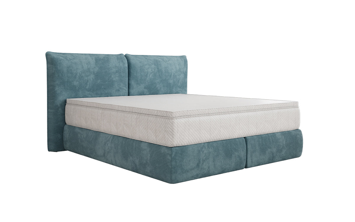 Boxspringbed Pillo in Ribstof