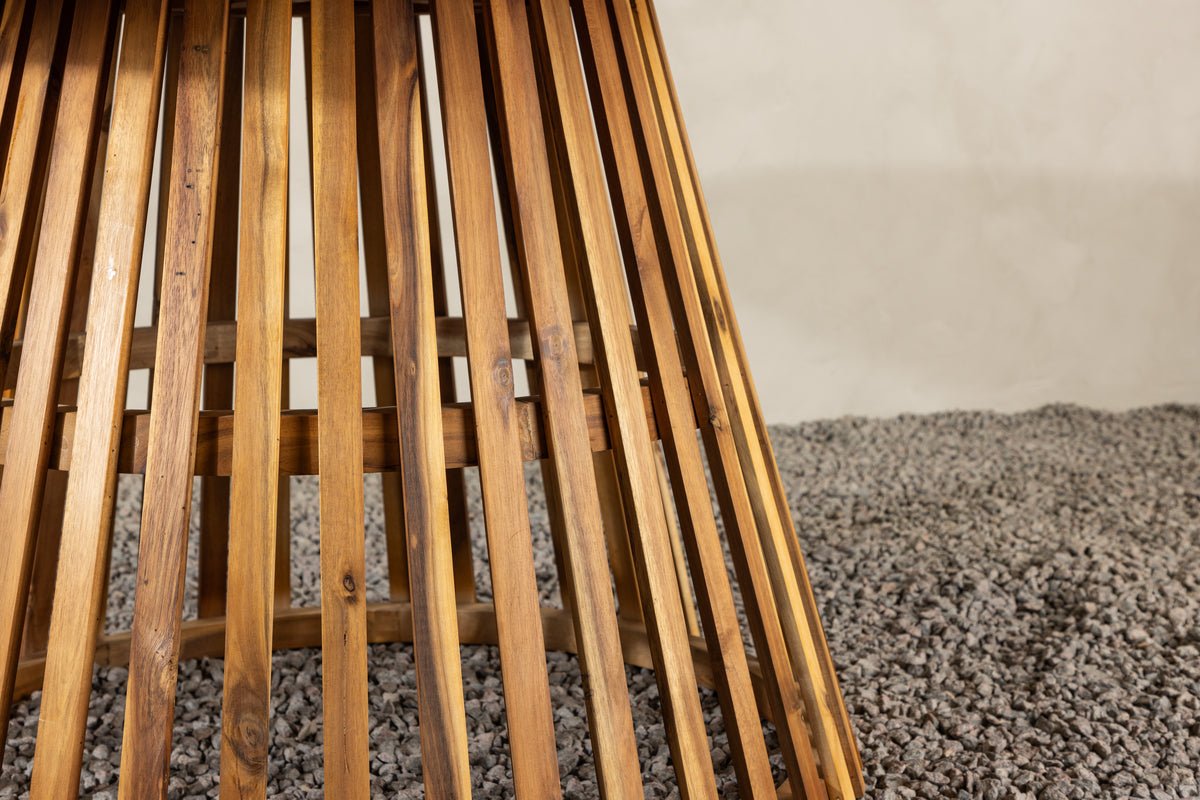 Tuin Eettafel Aurelia - Ø 150cm van Acaciahout in Natuurlijke Look