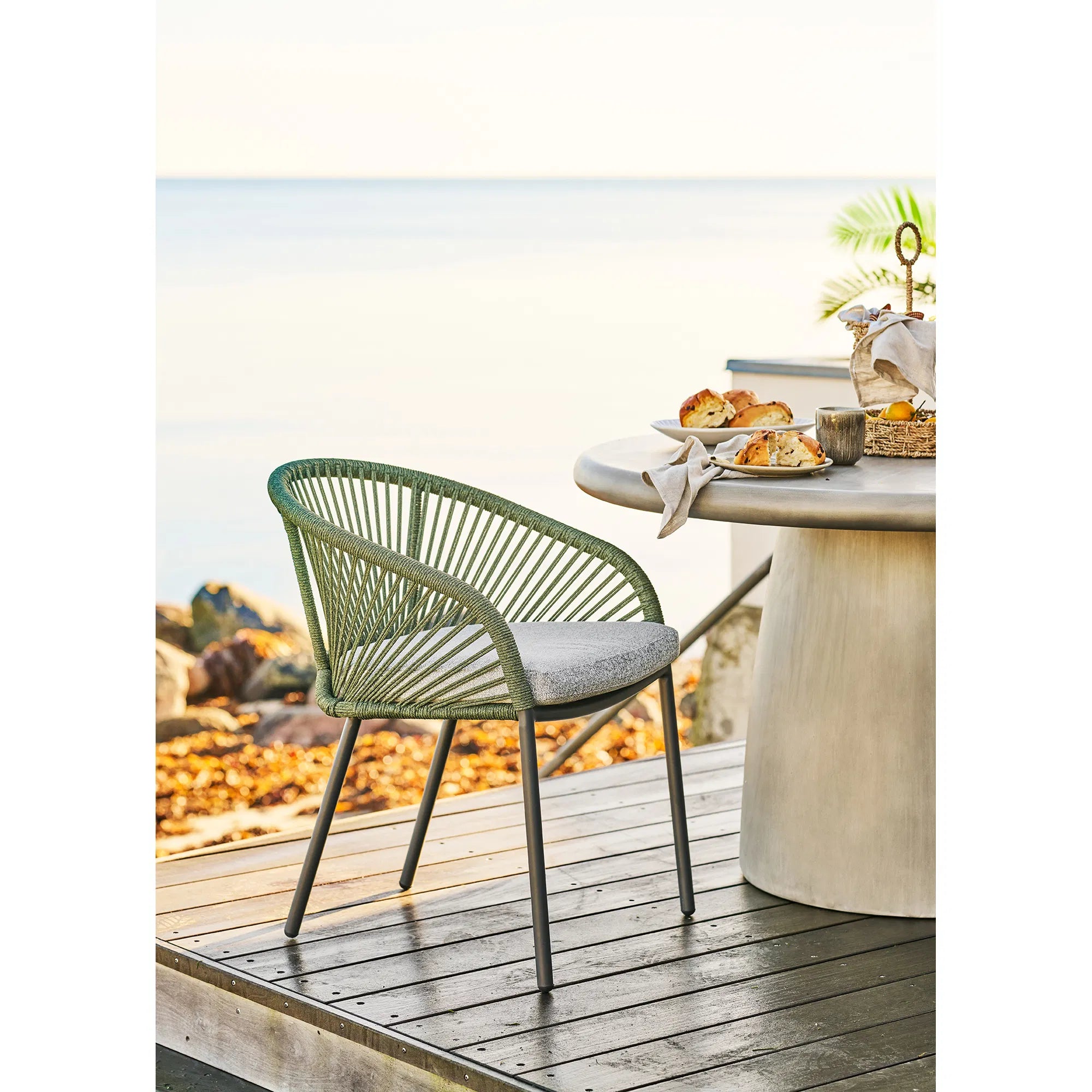 2-delige set - tuinstoel Veleno in Beige of Groen