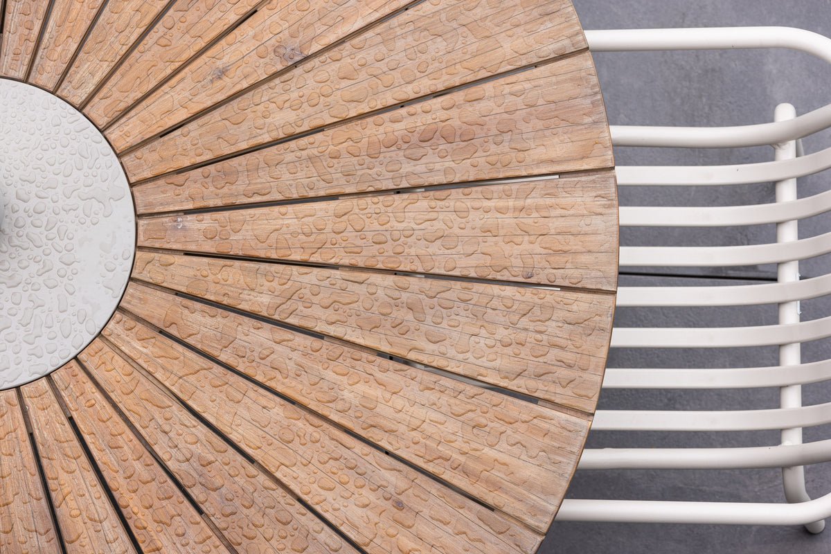 Tuin Eettafel Rose - Ø 140cm van bruin acaciahout