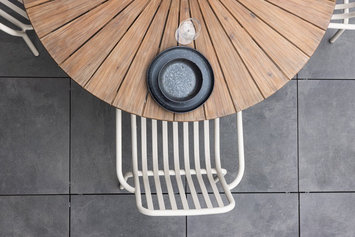 Tuin Eettafel Rose - Ø 140cm van bruin acaciahout