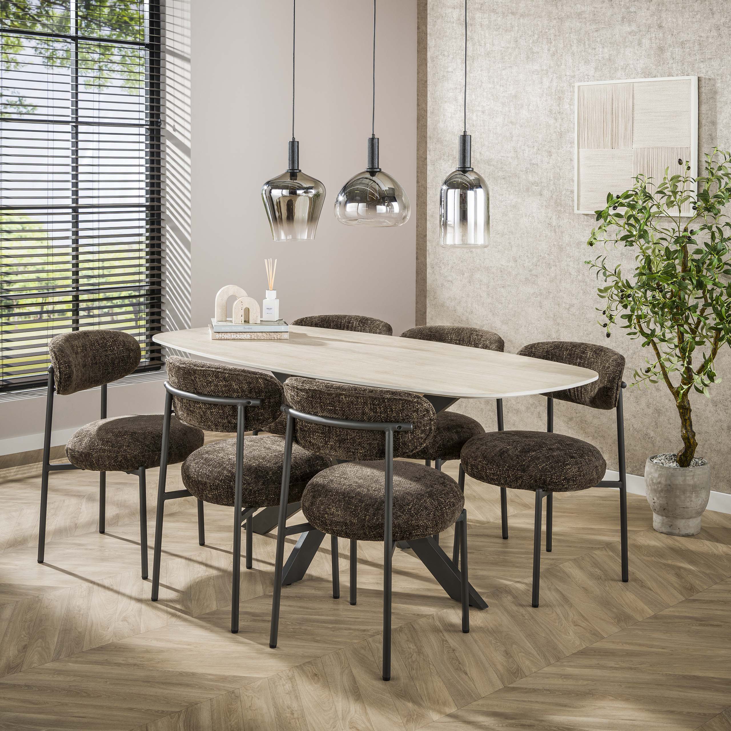 Hanglamp „Alveris“ – rookglas met kleurverloop in 3 verschillende vormen