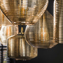 Hanglamp Astralis – met handgemaakte lampenkappen van glas