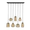 Hanglamp Astralis – met handgemaakte lampenkappen van glas