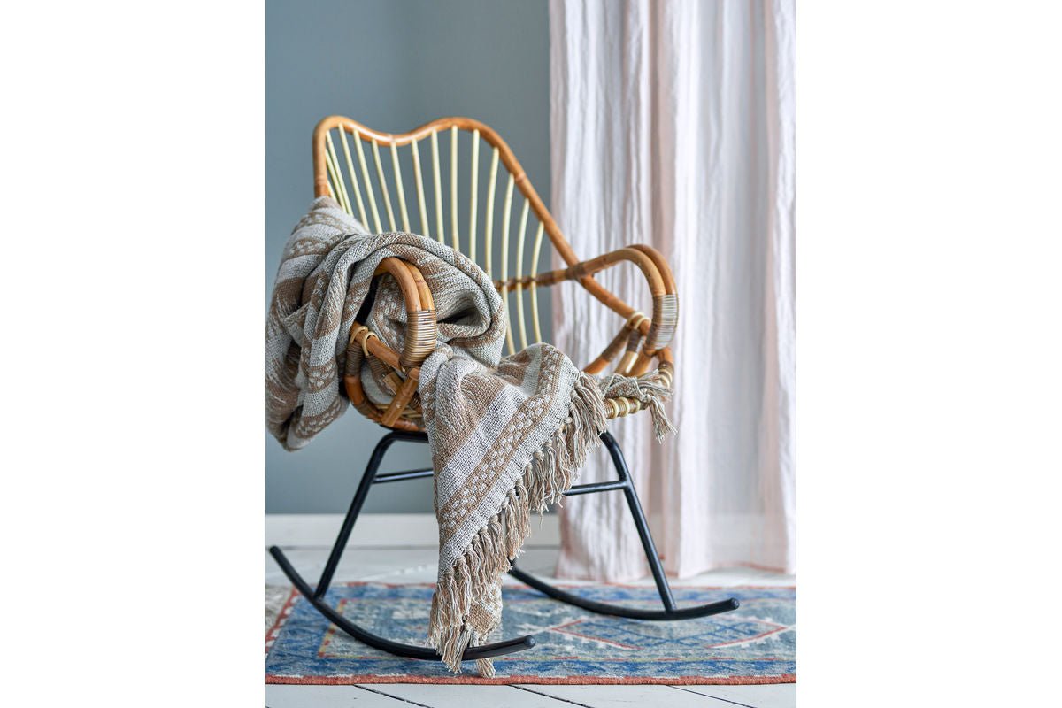 Plaid Malia - Bruin, van gerecycled katoen