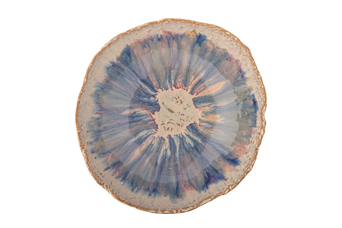 Schaal Cebu – steengoed met aquarelachtige glazuur