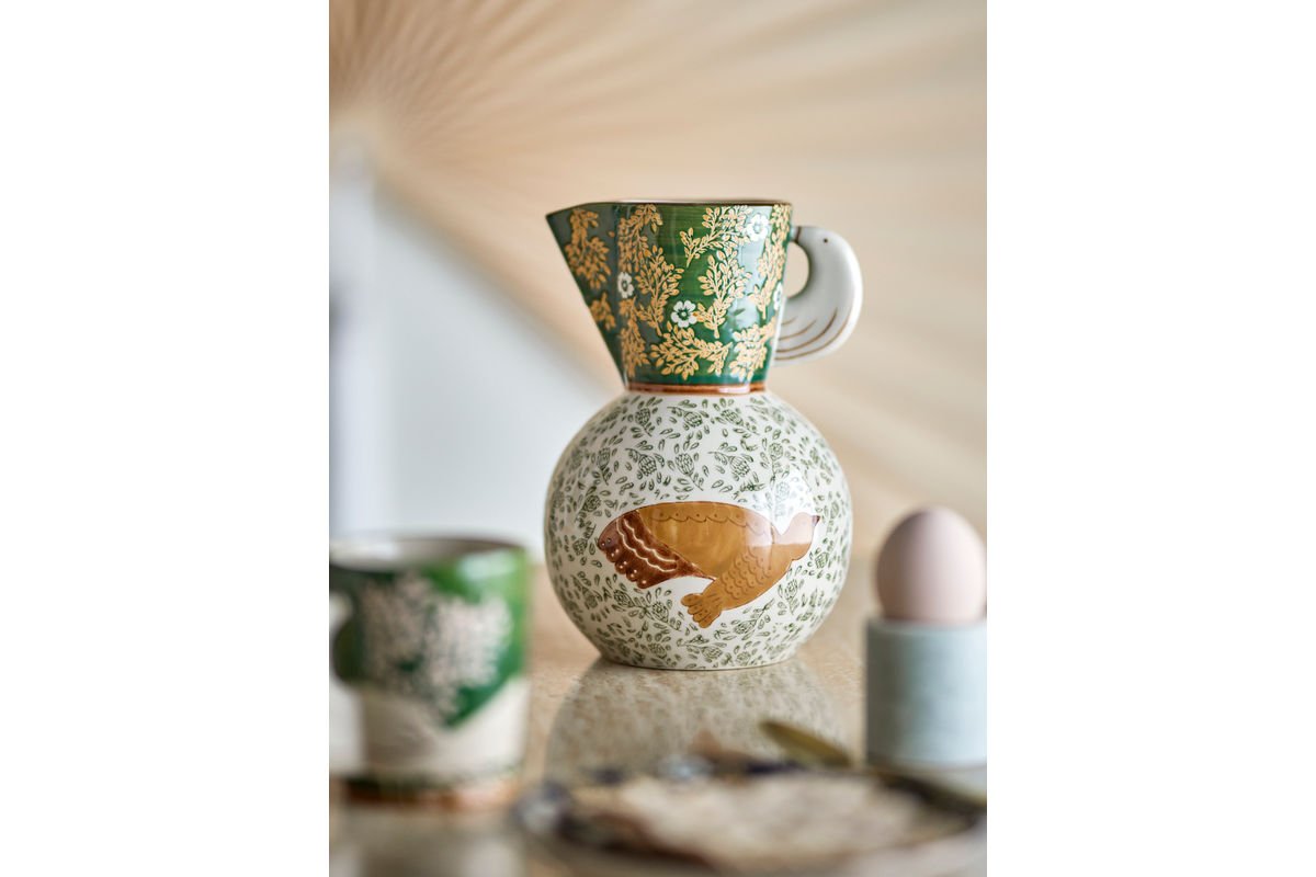 Krug Florin – met de hand beschilderd aardewerk met bloemmotieven