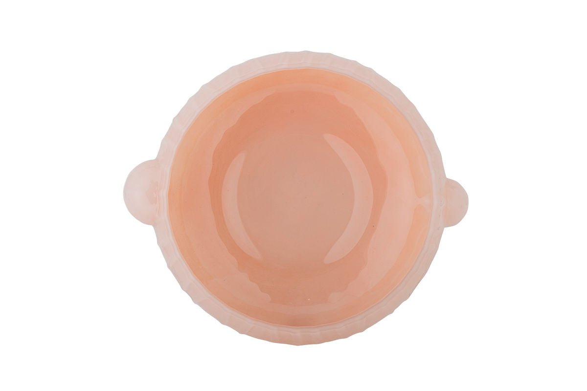 Schaal Marli – handgemaakte glazen schaal in zacht Roze