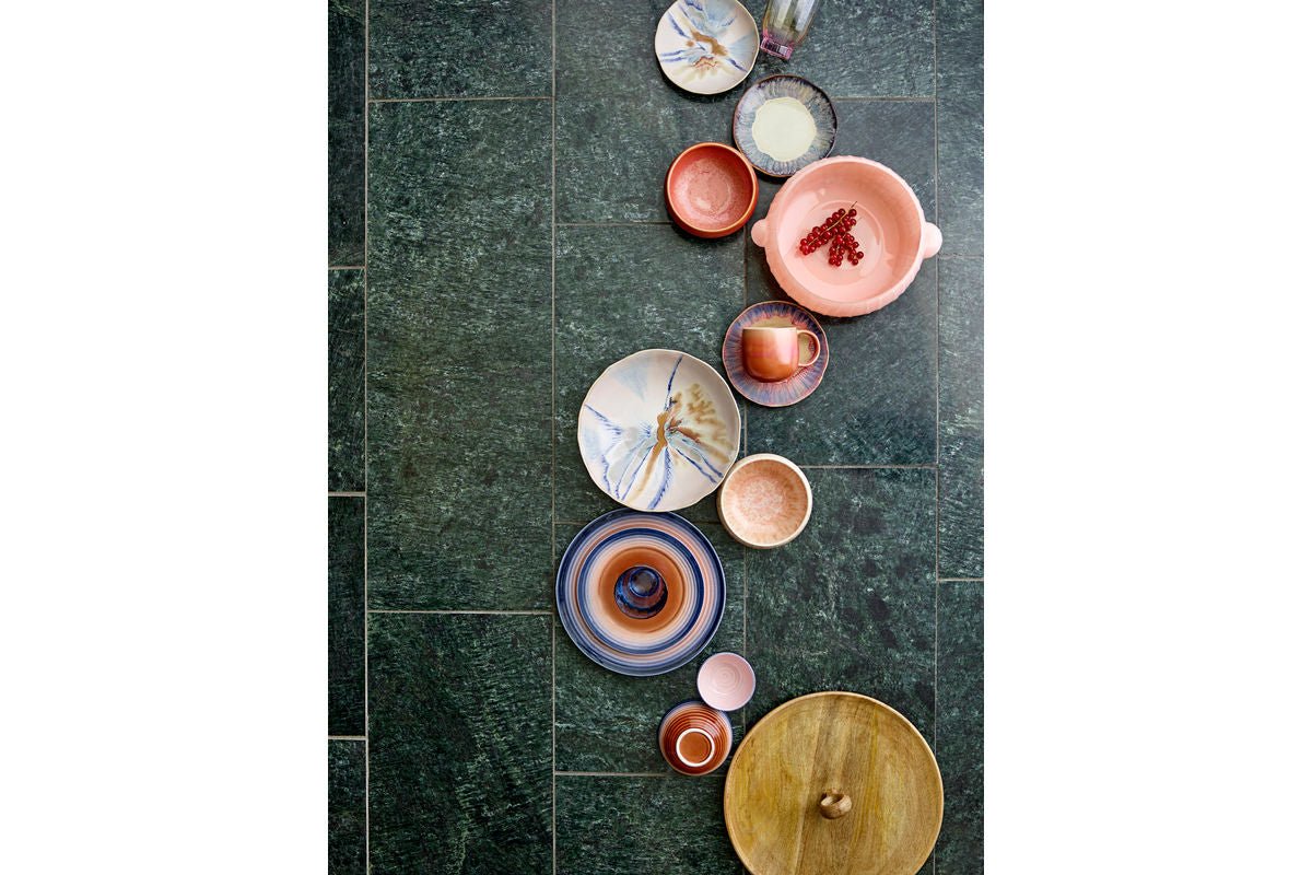 Schaal Elora – steengoed met reactieve glazuur in zachte natuurtinten