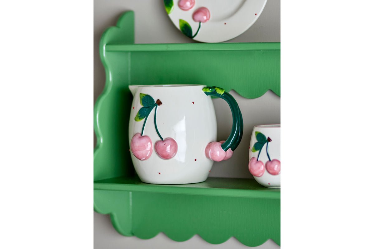 Krug Cerise – met de hand beschilderd aardewerk met kersenmotieven