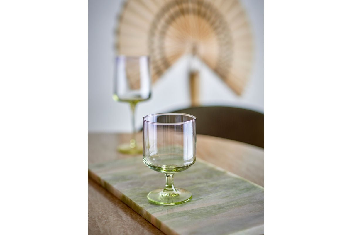 Drinkglazen Olijfboom – met zacht afgeronde kelk in zacht violet (set van 6)