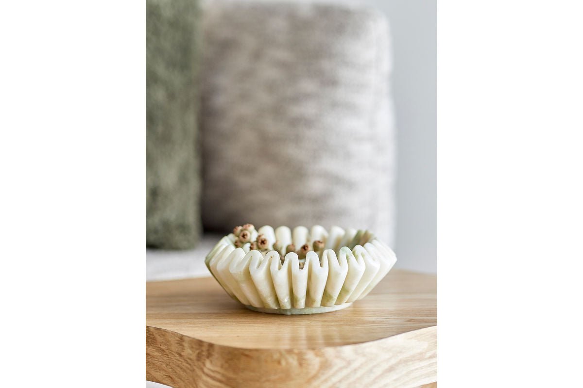 Schaal Emil – Sculpturale marmer in Groen