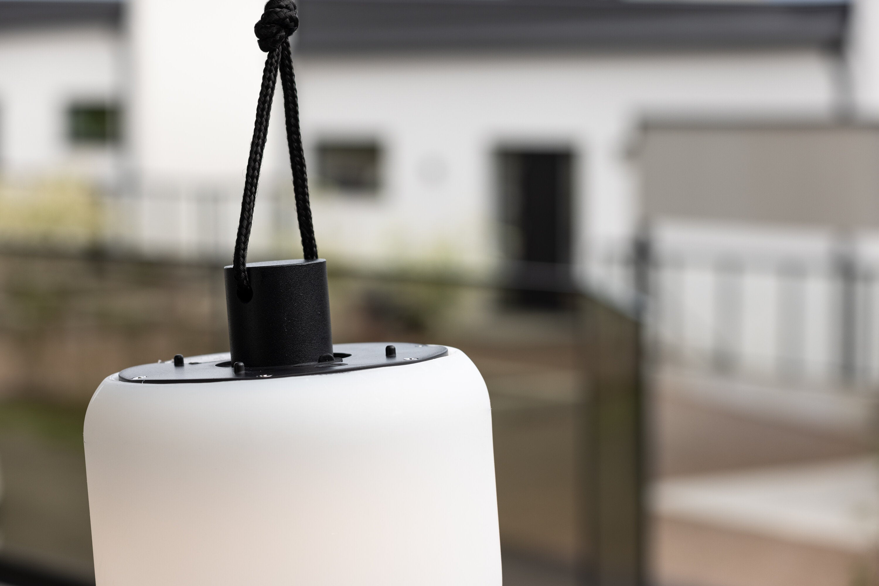 Outdoor hanglamp „Ilona" – in wit staal voor terras, balkon & tuin