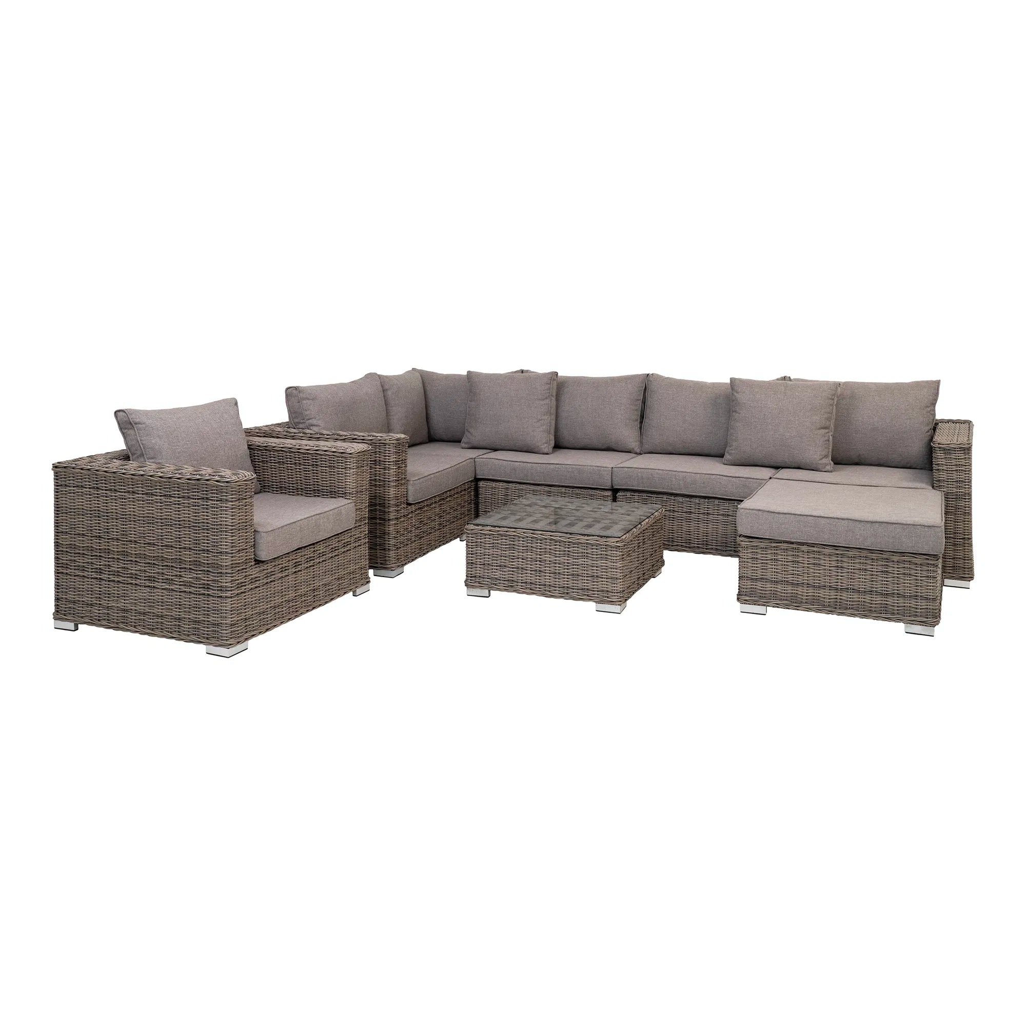 Tuin Lounge Set Palermo van Polyrattan