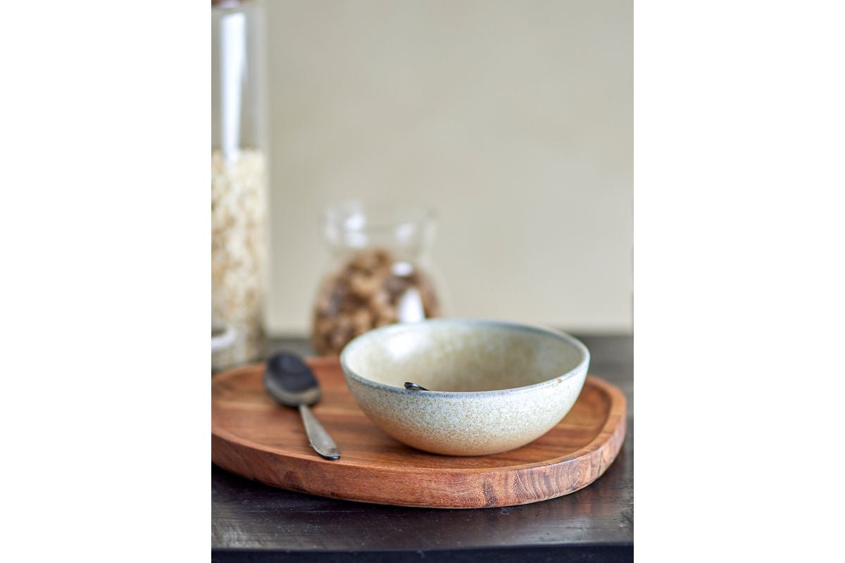 Ontbijtset Liora – steengoed met gestructureerde glazuur (12-delig)