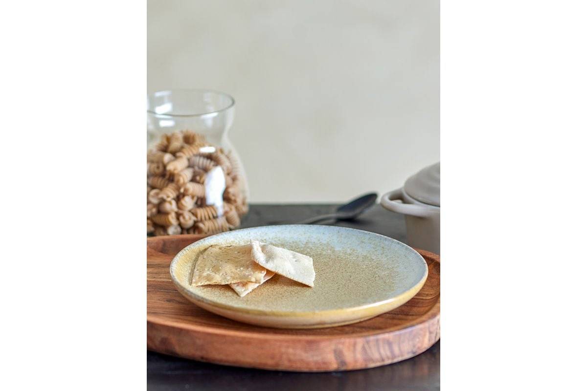 Ontbijtset Liora – steengoed met gestructureerde glazuur (12-delig)