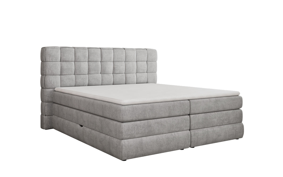 Boxspringbed Trama met opbergruimte in Fluweel