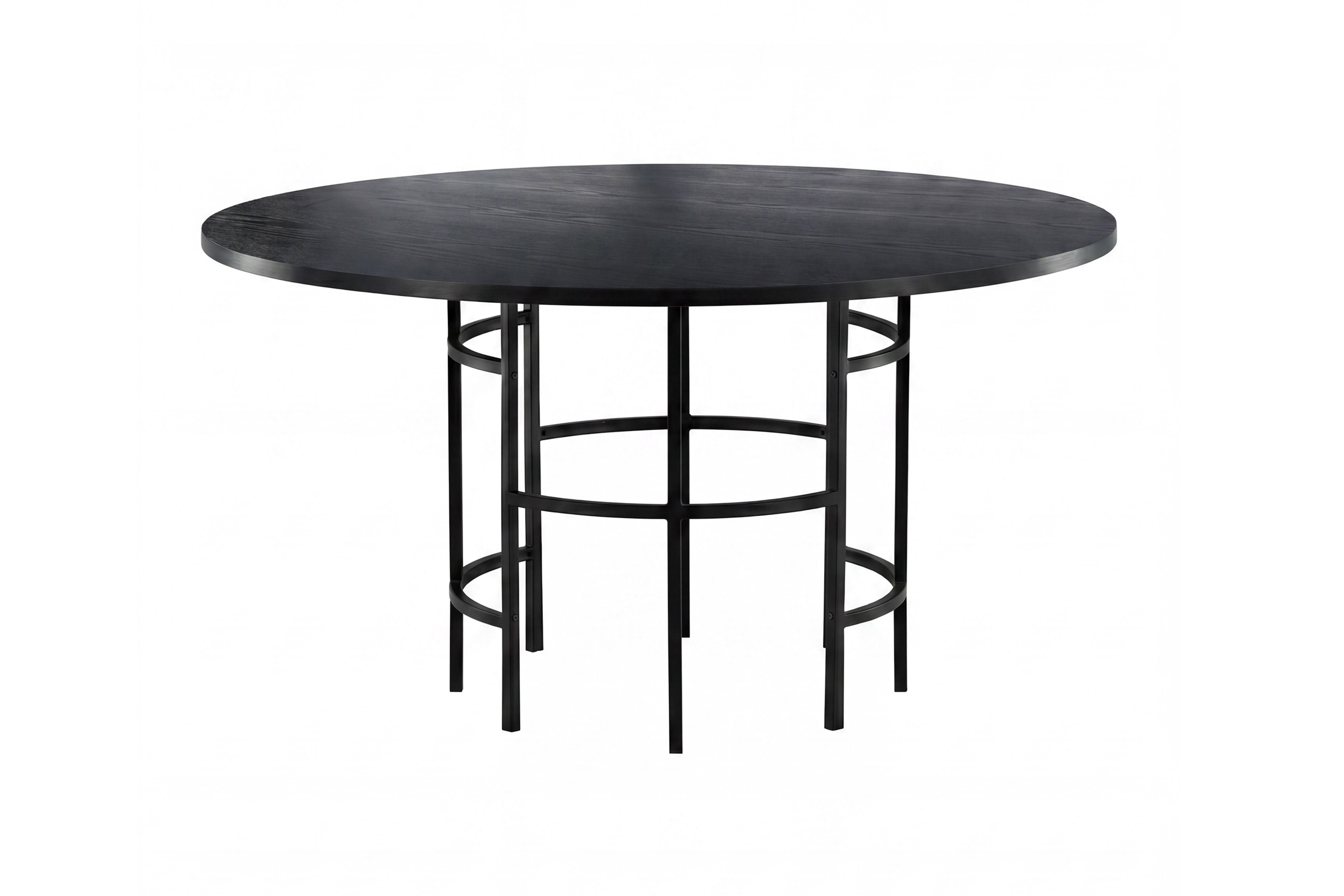 Eettafel Amaya - rond ontwerp in industriële stijl