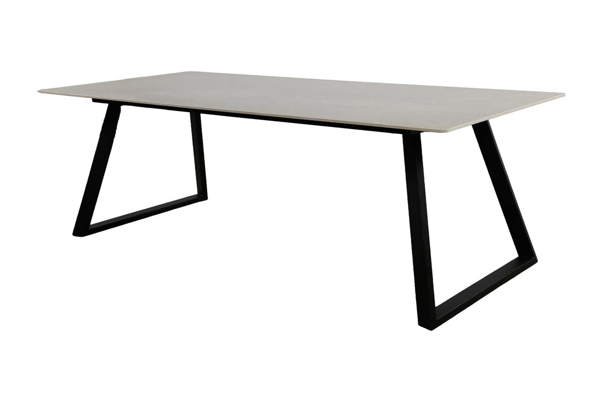 Eettafel Darivo - met donkergrijs tafelblad