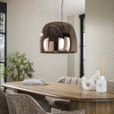 Hanglamp Avernis – Grote lampenkap in de varianten amber, koper en chroom