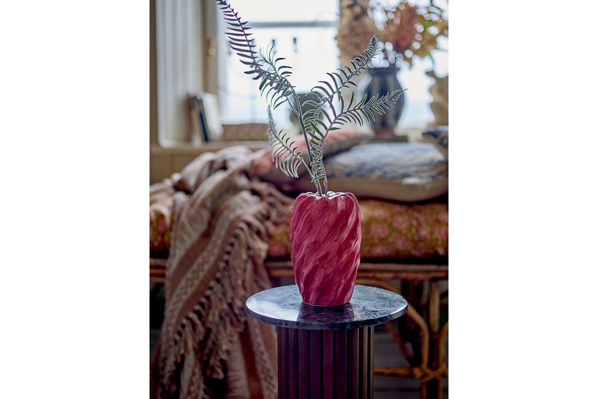 Vaas Mila - Roze, van steengoed