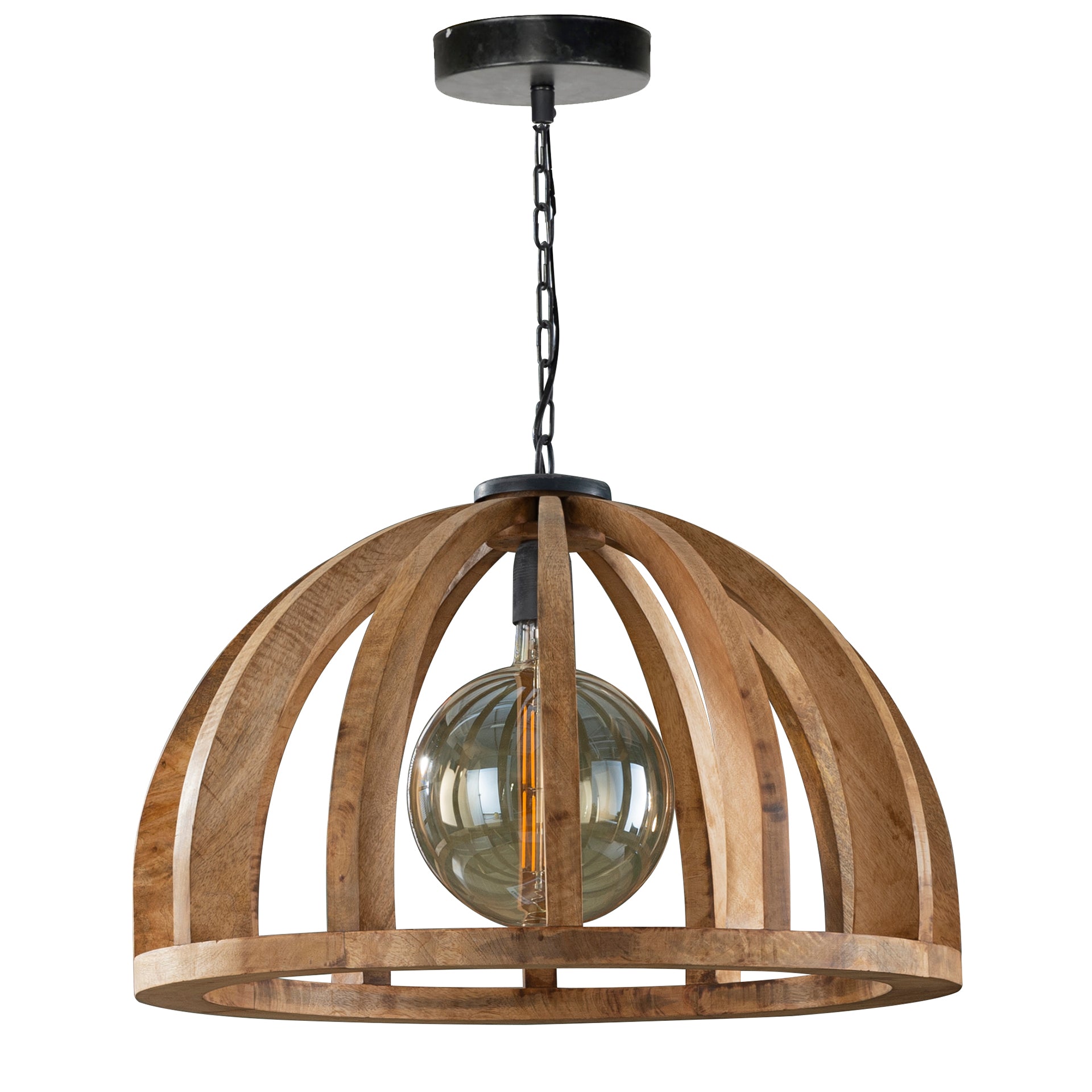 Hanglamp Madero – Massief mangohout met natuurlijke uitstraling