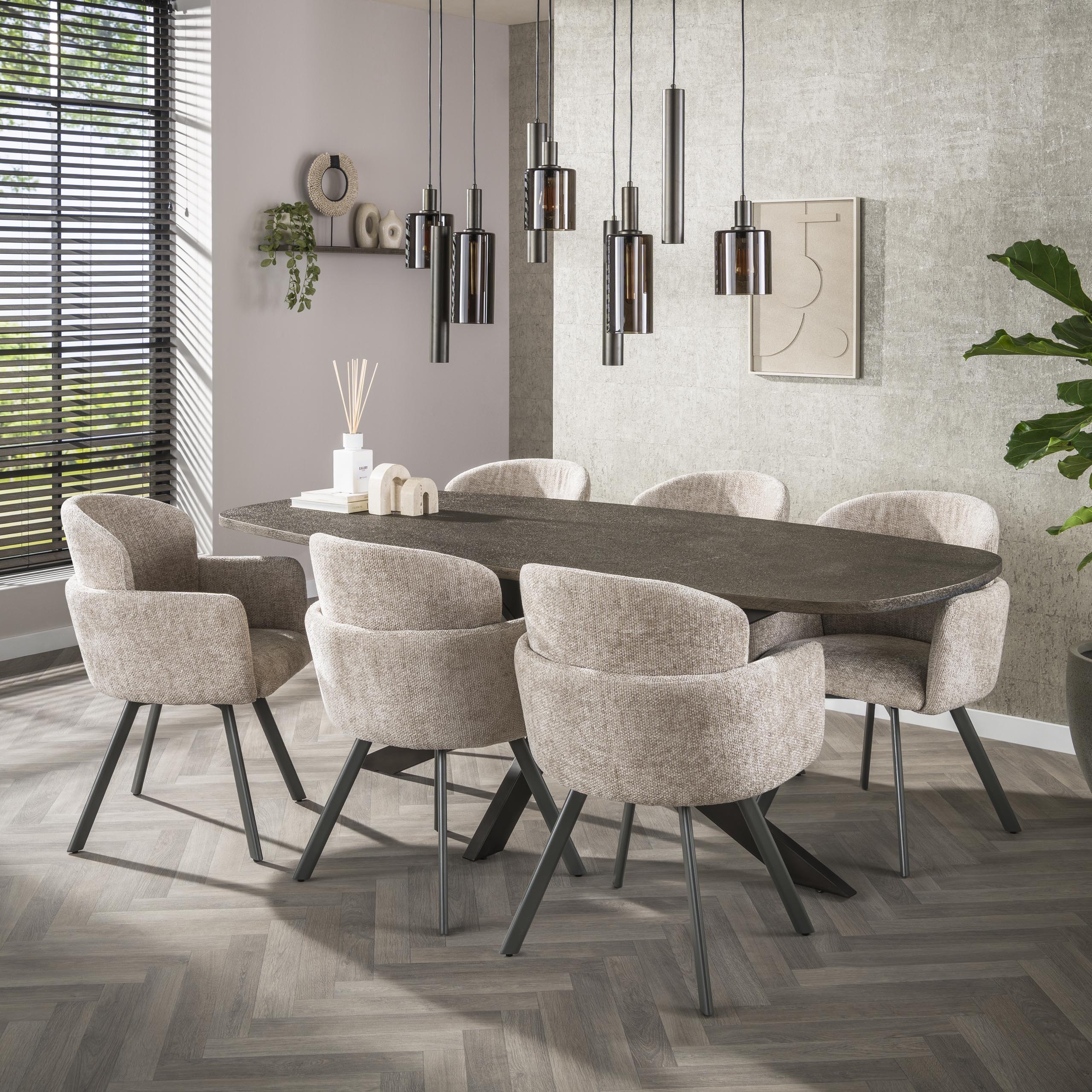 Hanglamp Ayu – Clusterontwerp in Bruin (9-lichts)