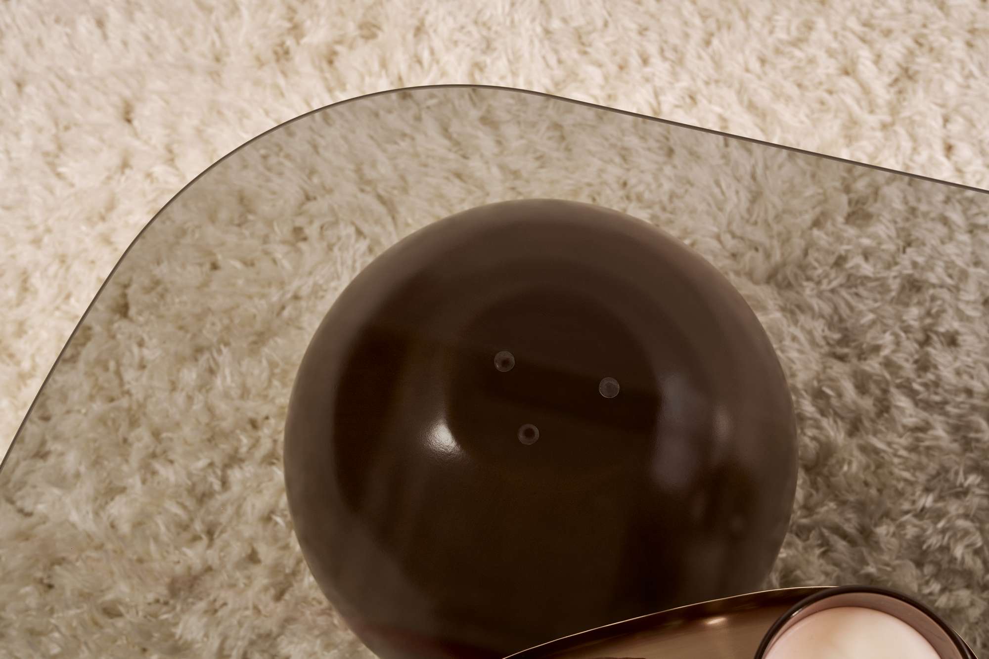 Salontafel Ravento - gehard glas tafelblad met afgeronde hoeken