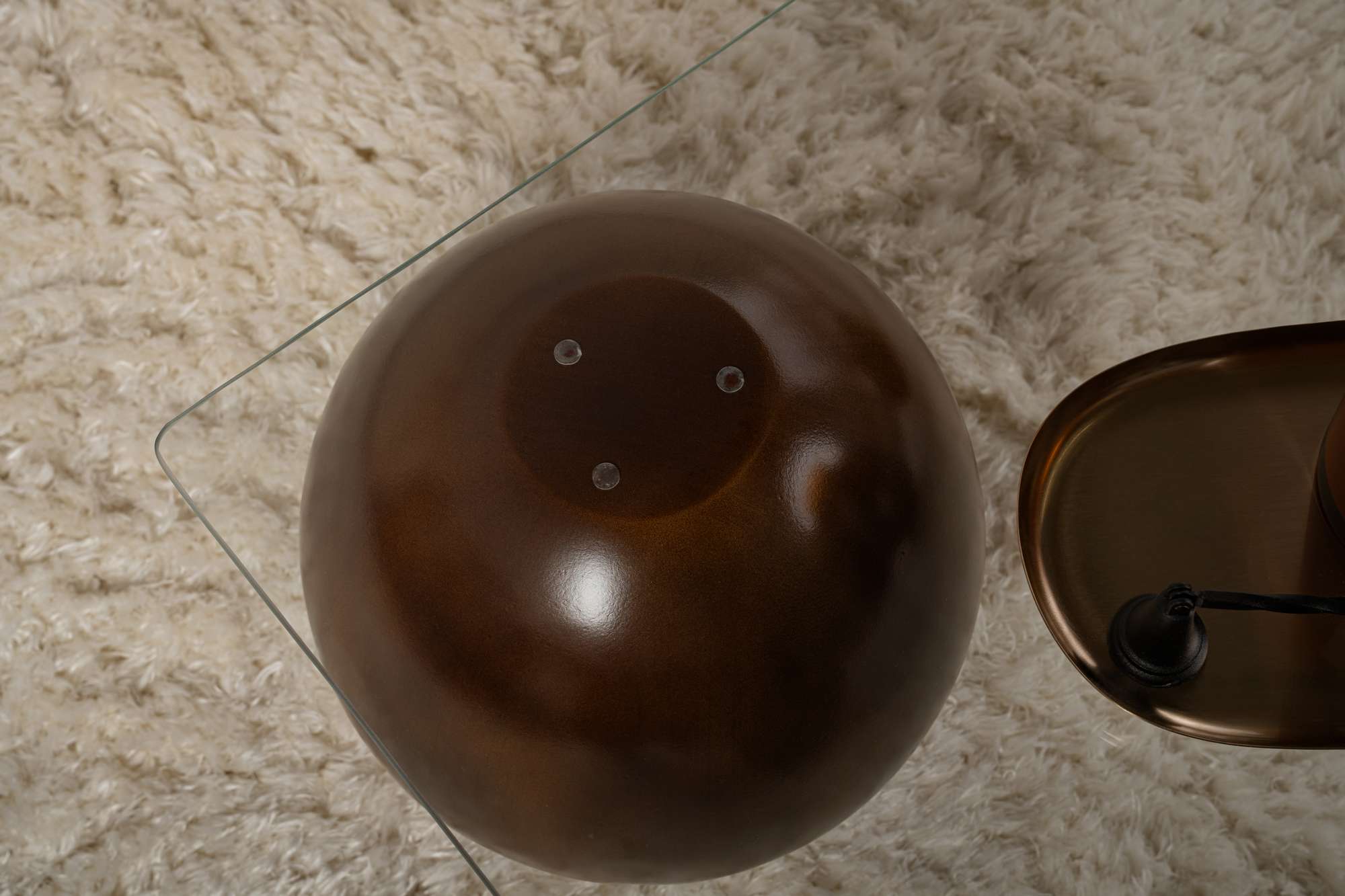 Salontafel Pavello - met rechthoekig, gehard glasblad