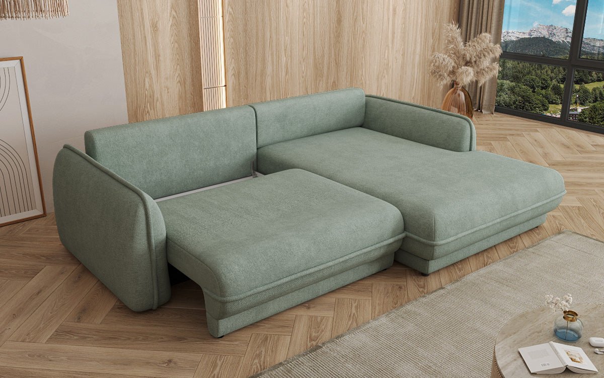 Designer Sofa Mojave II Stof met slaapfunctie en opbergruimte
