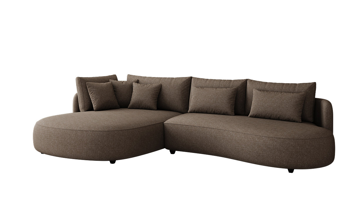 Designer hoekbank Ando Mini in structuurstof